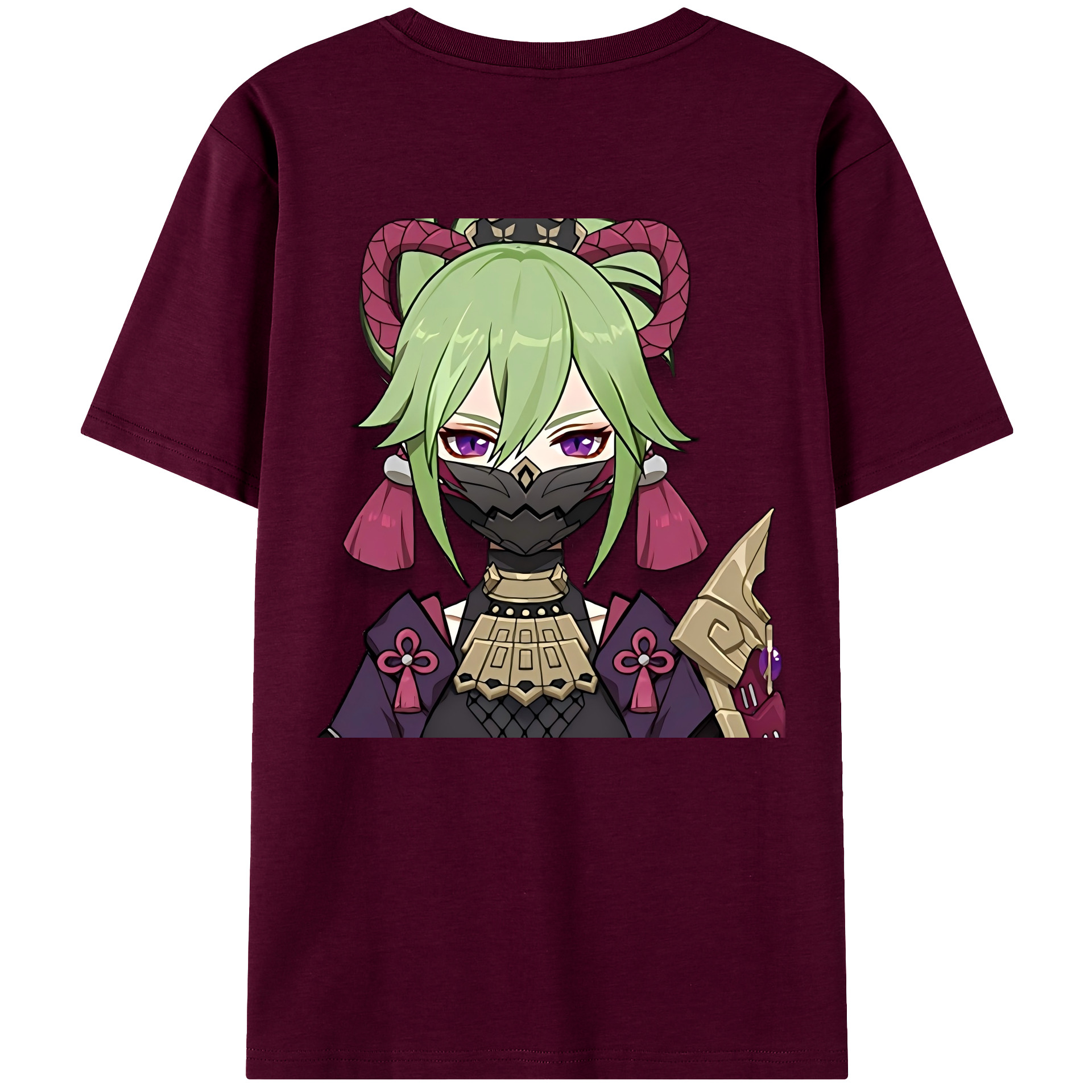 げんし神  久岐忍 くき しのぶ genshin Kuki Shinobu レディース半袖Tシャツ(バックプリント)